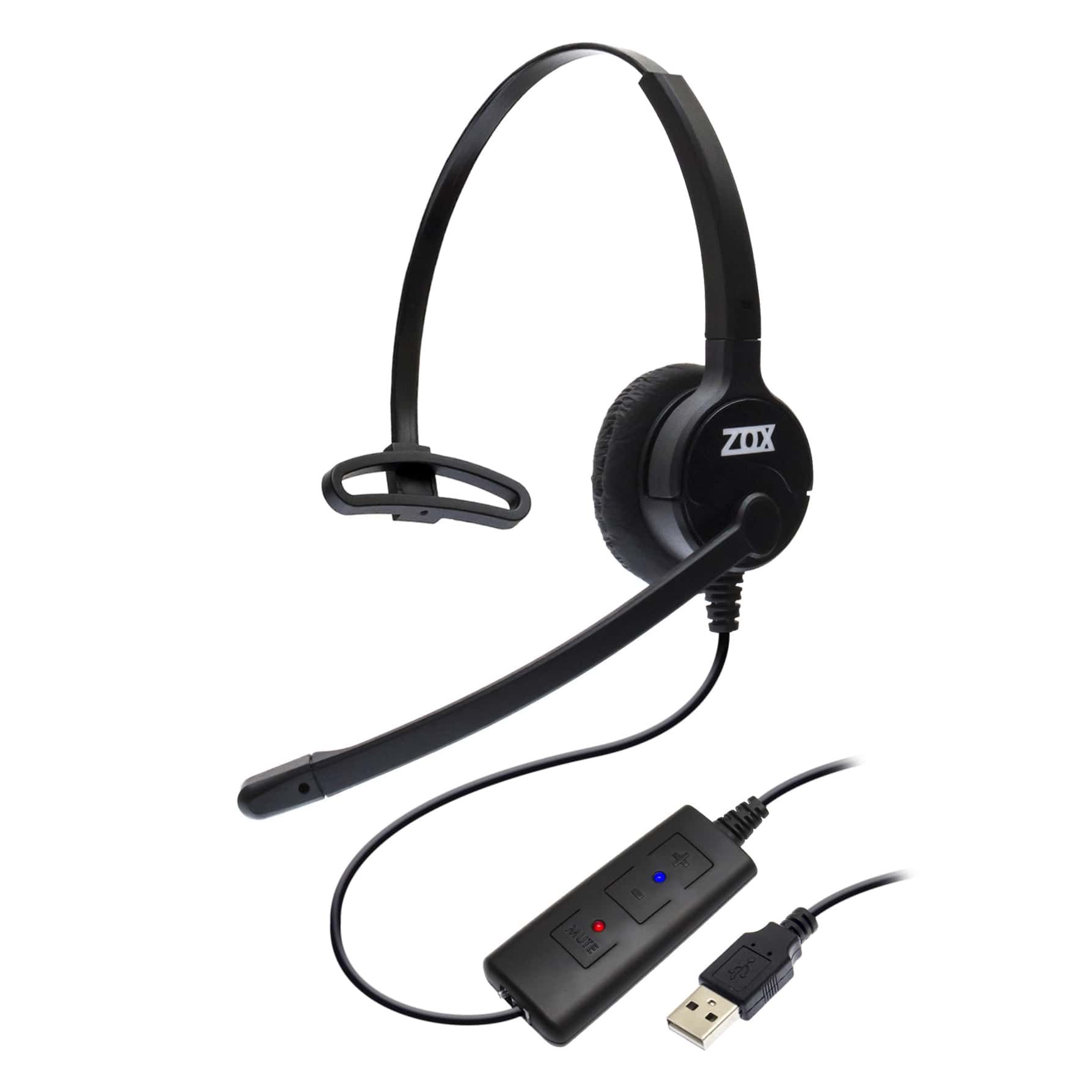 Adaptador de Áudio Digital USB DH-90 Zox DS-90 com Headset HZ40