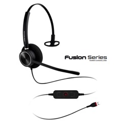 Headset Fusion Mono Noise Cancelling Voip USB