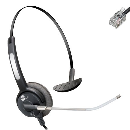 Headset HTU310 RJ com Tubo de Voz Top-Use