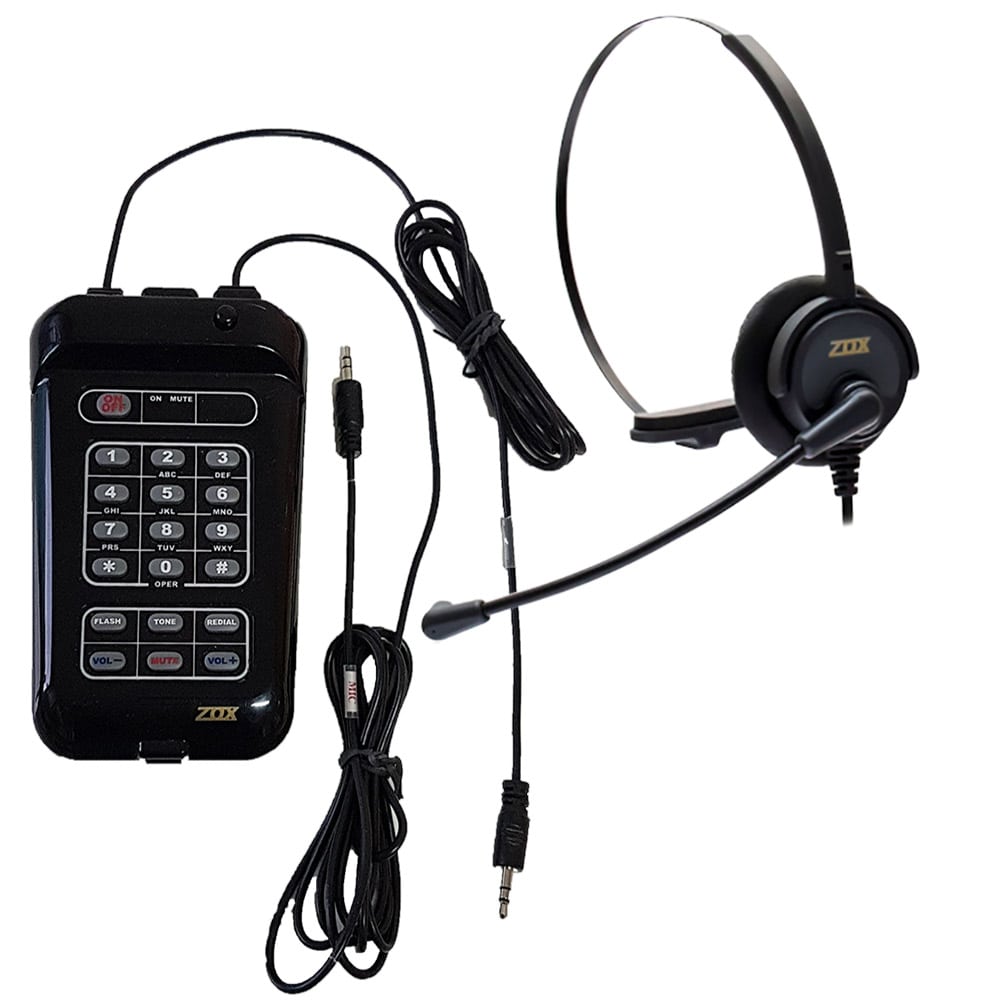 Telefone Headset TZ-20X Zox - Multimidia - Com Dispositivo de Gravação