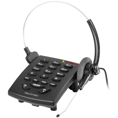 Telefone Headset Felitron S8010 Black C 01121-1