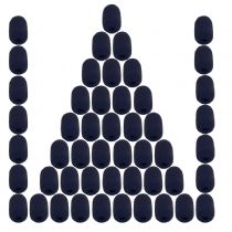 KIT COM 50 PROTETOR EM ESPUMA PARA MICROFONE DE HEADSET DE TELEMARKETING