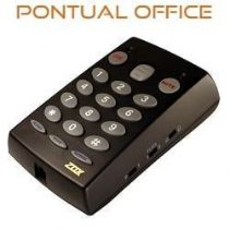 Telefone Headset TZ30 Zox Base TS-40 com Headset HZ30 Tubo de Voz Flexivel