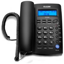 Telefone Elgin Com Fio TCF 3000 - Preto
