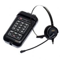 Telefone Headset TZ20 Zox Base TS19A com Headset HZ30 Tubo de Voz Flexivel