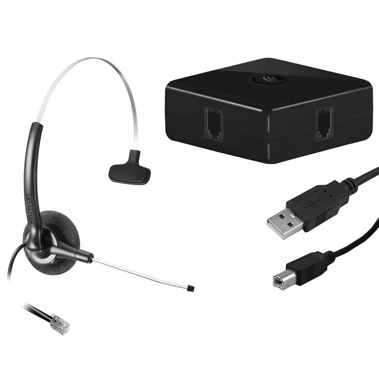 USB Box Felitron com headset Stile Compact Black
